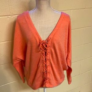 Forever 21 Lace up front Sweatshirt